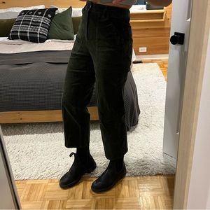 Corduroy straight leg carpenter pants